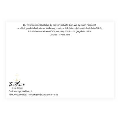 Postkarte 'Gott sei mit dir'