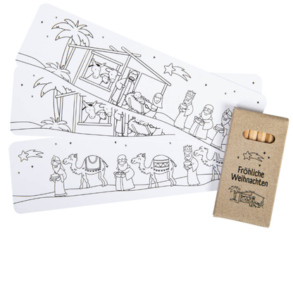 KrippeSet   Lesezeichen + Buntstifte