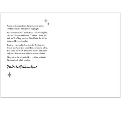 Doppelkarte mit Goldveredelung - Fröhliche Weihnachten