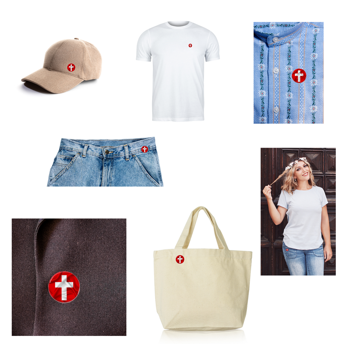 Vorschläge für die Verwendung vom Kreuz Pin