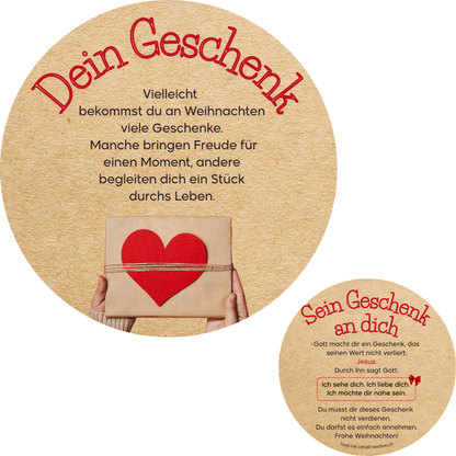 Runde Karte - Dein Geschenk