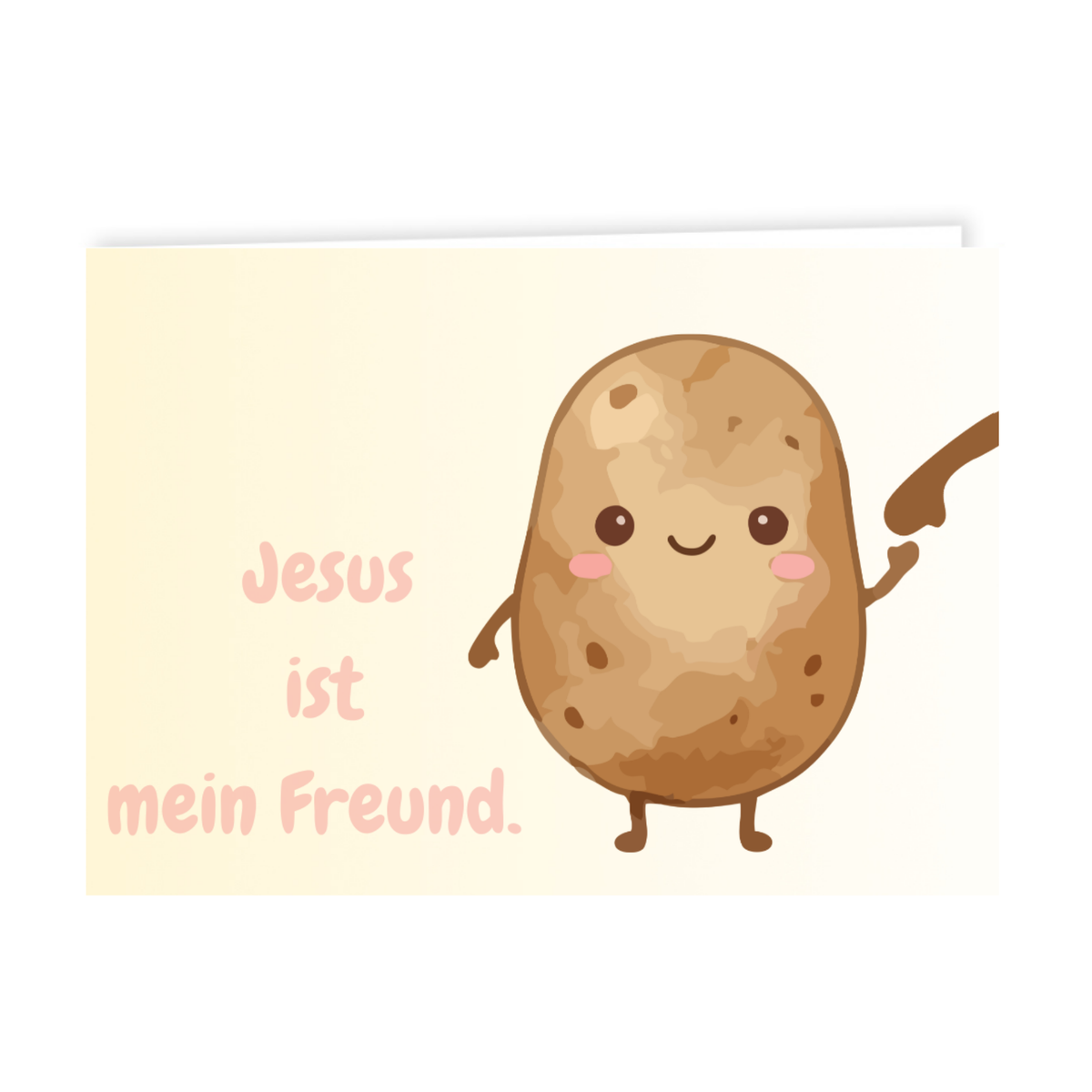 Grusskärtchen - "Jesus ist mein Freund"