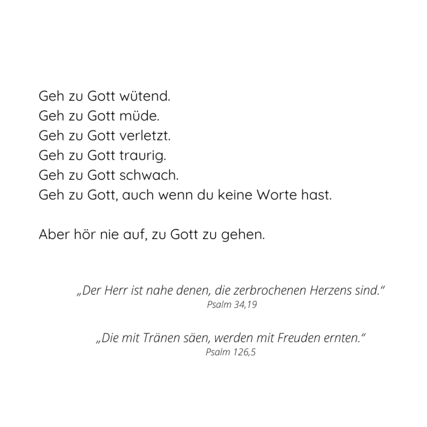 Grusskärtchen - Tränen - Lieber Gott ... amen