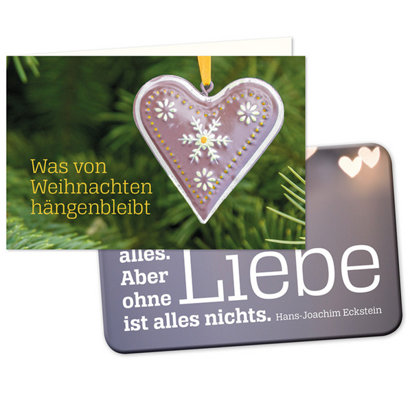 Karte mit Magnet