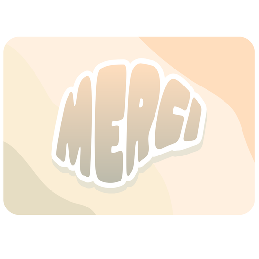 Postkarte - "Merci"