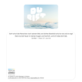 Postkarte - "Du bist made in Heaven" - edler SoftTouch-Effekt (samtweich)