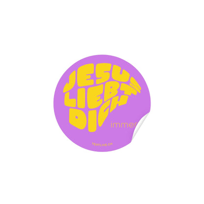 Aufkleber - 6x6m Sticker - JESUS LIEBT DICH immer