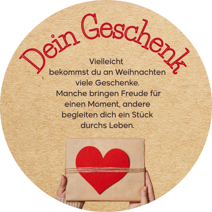 Runde Karte - Dein Geschenk