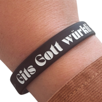 Armband -  Gits Gott würkli? Frögen doch selber