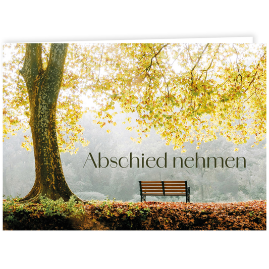 Doppelkarte - Abschied nehmen