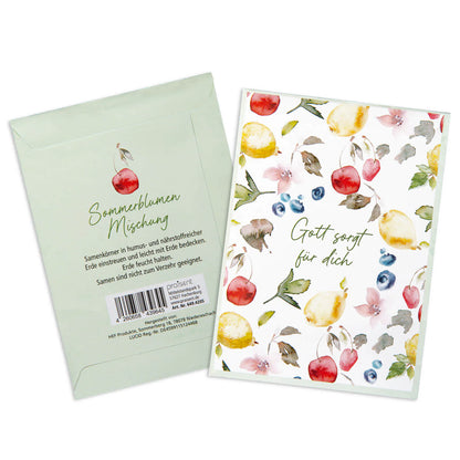 Blumensamen-Tütchen - Gott sorgt für dich
