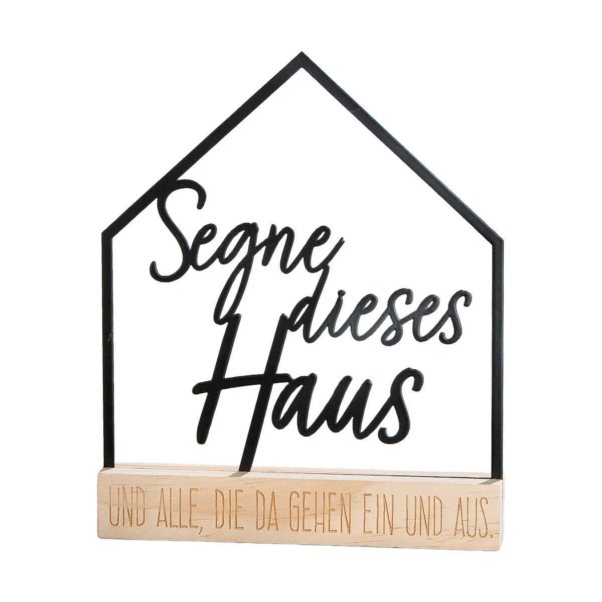 Standdeko aus Metall - Segne dieses Haus