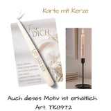 Kerze mit Karte - Ein Lichtblick