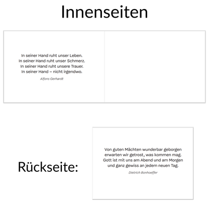 Doppelkarte - Abschied nehmen
