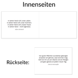 Doppelkarte - Abschied nehmen