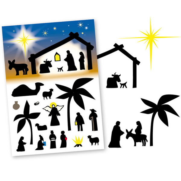 Sticker Adventskrippe