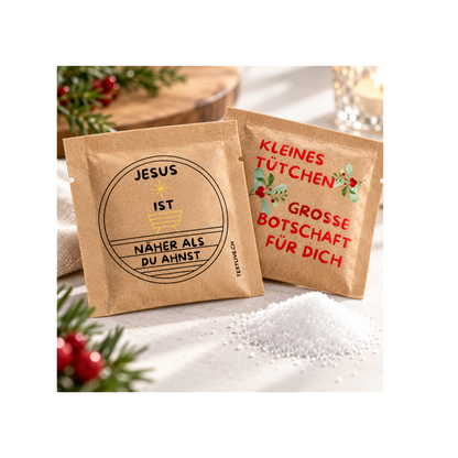 Zuckertütchen -  Weihnachten "Kleines Tütchen . Grosse Botschaft für dich"