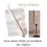 Kerze mit Karte - Gott segne dich