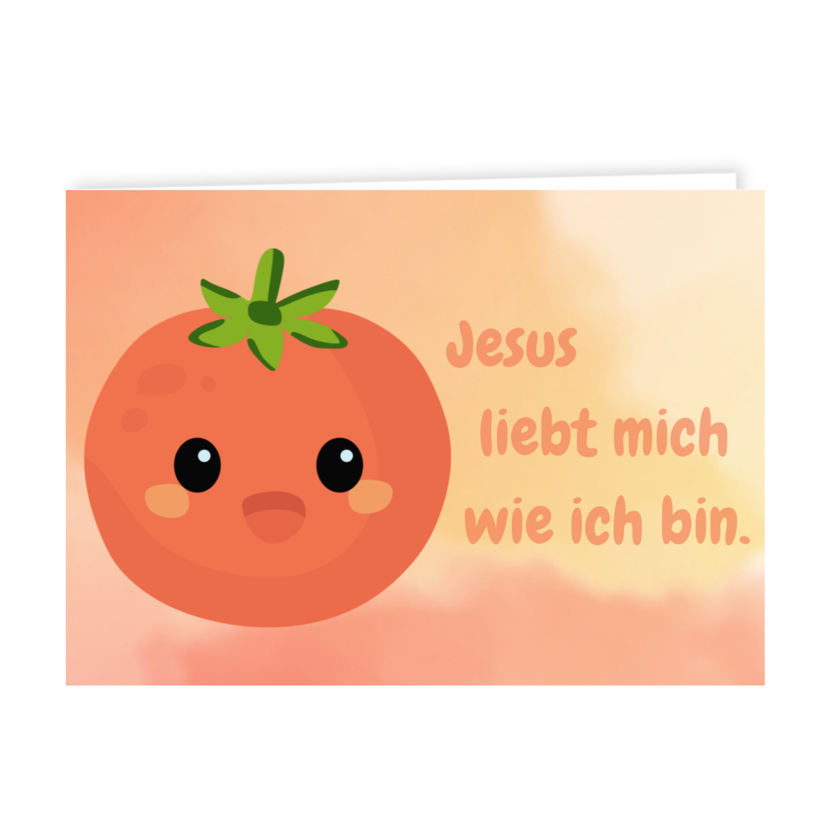 Grusskärtchen - "Jesus liebt mich wie ich bin"