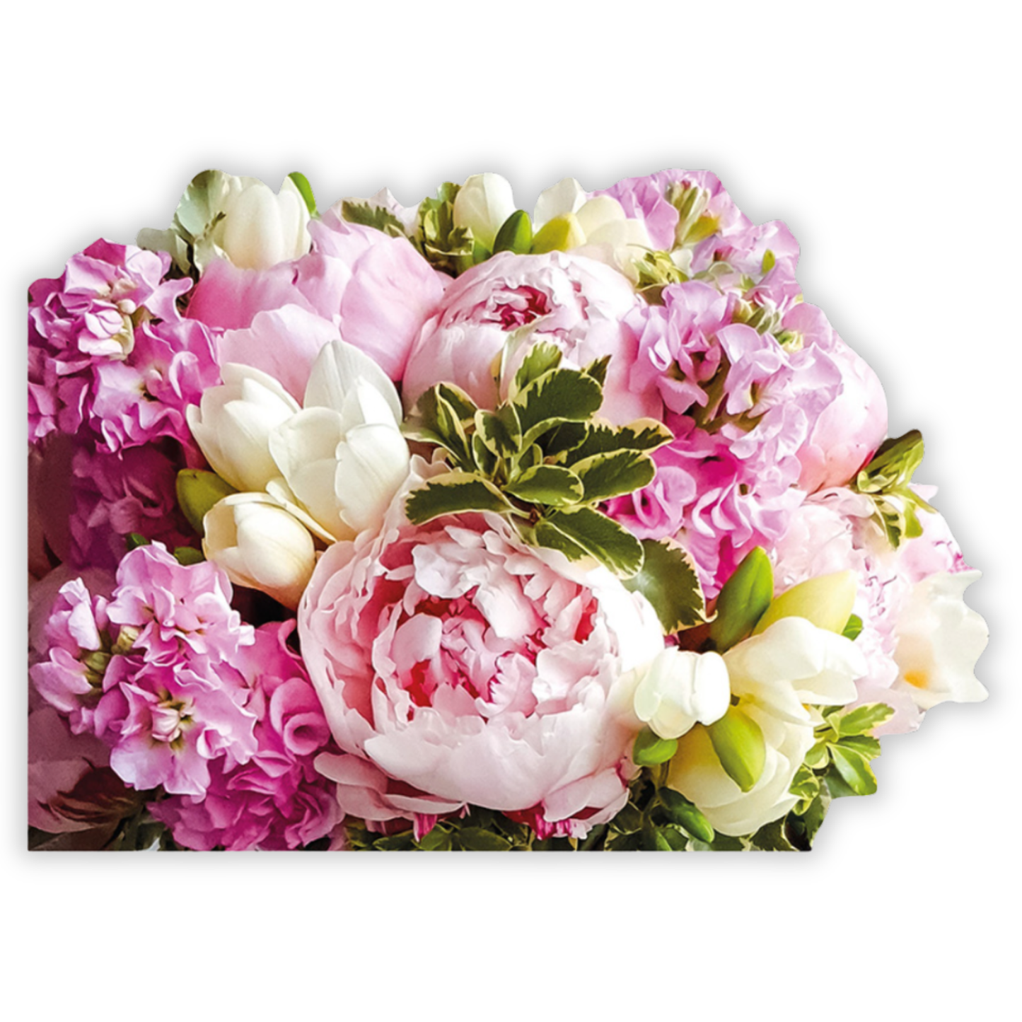 Blumen-Doppelkarte - Bunte Blumen
