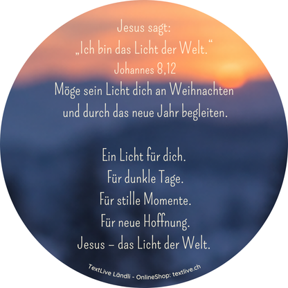 Runde Karte - Lichtvolle Momente