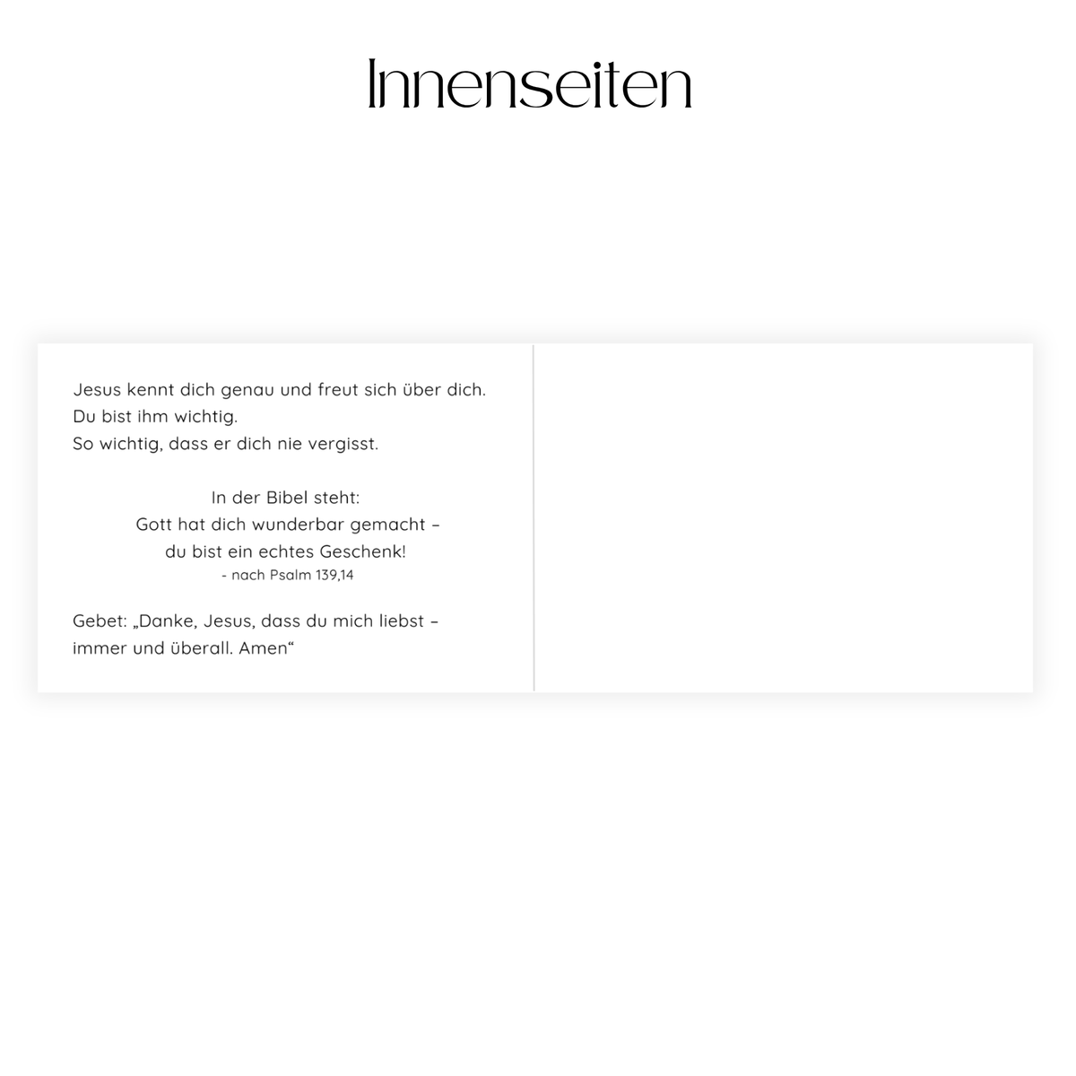 Grusskärtchen - "Jesus macht mich stark"