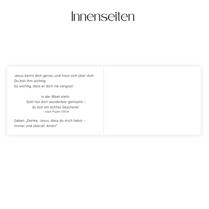 Grusskärtchen - "Jesus macht mich stark"