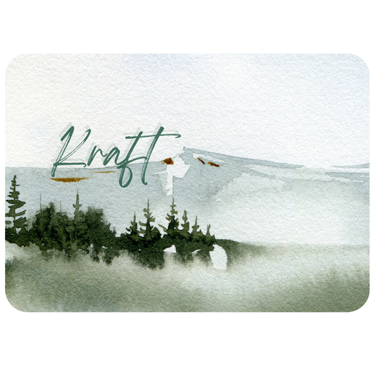 Postkarte - "KRAFT" Berge