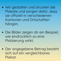 Strassenplakat Fr. 90.- Gits Gott würkli? Frögen doch selber