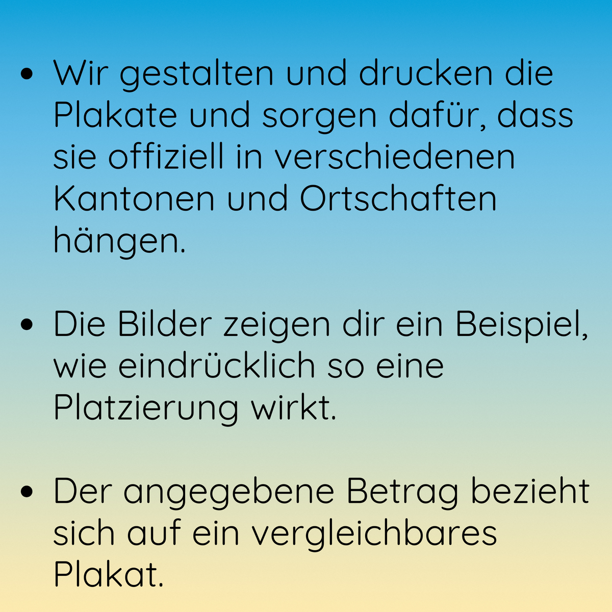 Christliches Strassenplakat - Dein Beitrag - Gits Gott würkli?