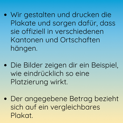 Christliches Strassenplakat - Dein Beitrag - Gits Gott würkli?