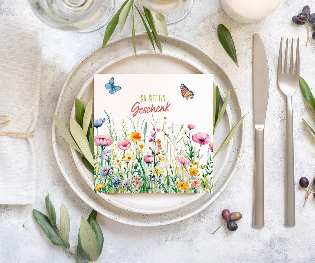 Servietten "Du bist ein Geschenk"