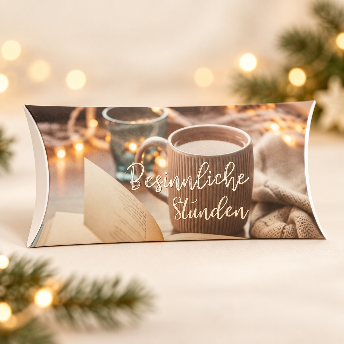 Kissen-Box "Besinnliche Stunden" Weihnachtstee