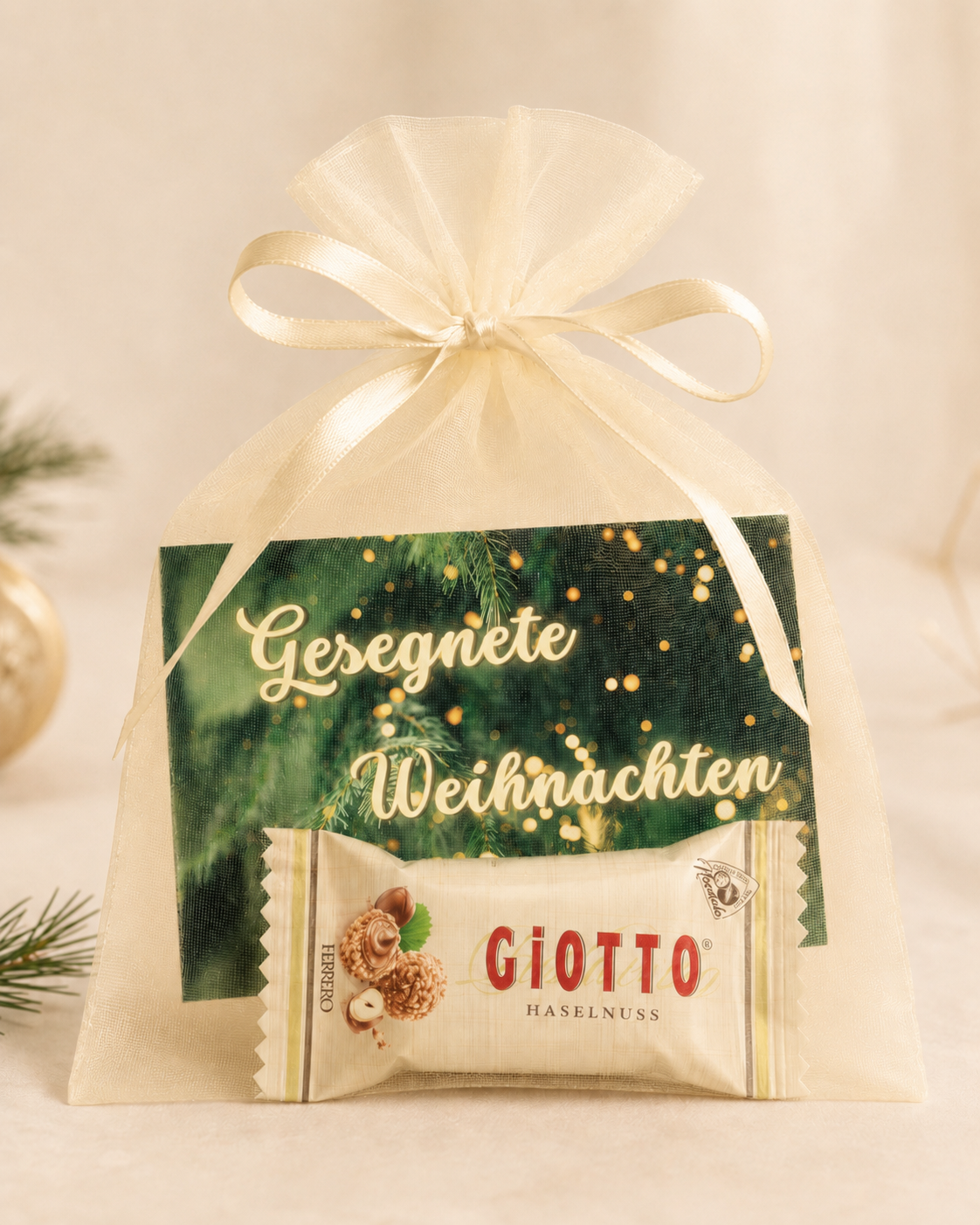 Advents- und Weihnachtssäckli 'Jesus kam für dich' - mit Giotto Schokolade