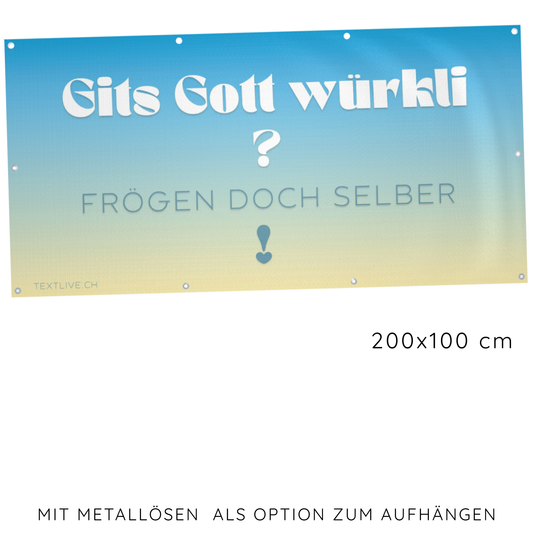 Blache 1x2 Meter - Gits Gott würkli