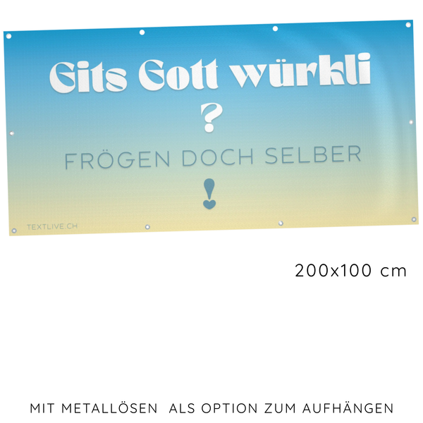 Blache 1x2 Meter - Gits Gott würkli