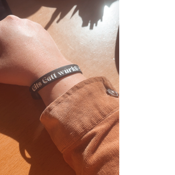 Armband -  Gits Gott würkli? Frögen doch selber