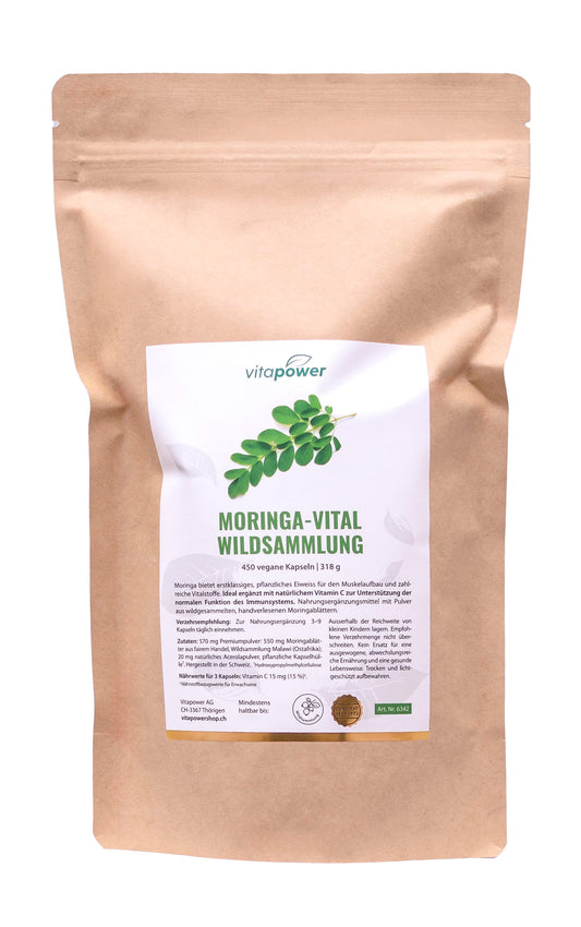 Moringa-Vital-Kapseln, 450 Stk.