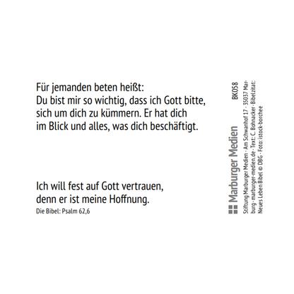 Kärtchen "Ich bete für dich"