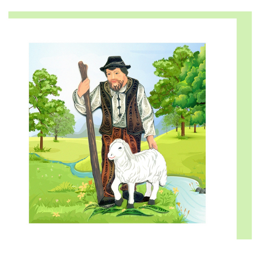 Quilling-Karte - 'Psalm 23'