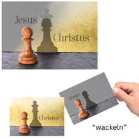 Wackelkarte Schachfigur "Jesus/Christus"