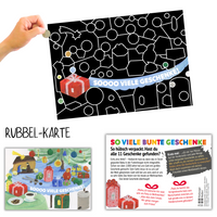 Rubbelkarte - Bunte Geschenke