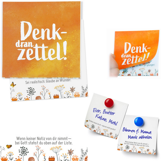 Haftnotizen-Block "Denk-dran-Zettel"