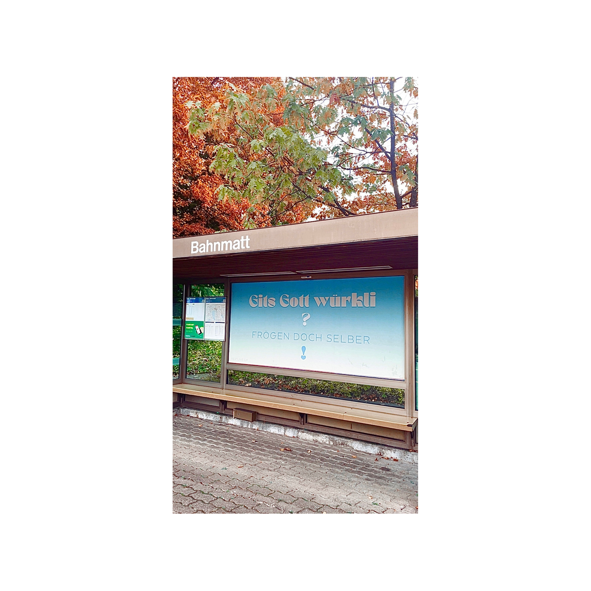 Christliches Strassenplakat - Dein Beitrag - Gits Gott würkli?