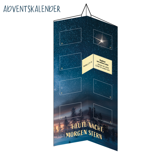 Adventskalender - Heute Nacht. Morgen Stern.