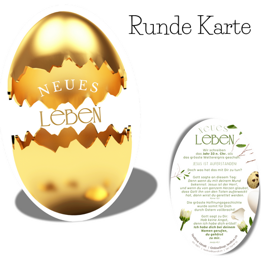 Karte neues Leben passend zu Ostern
