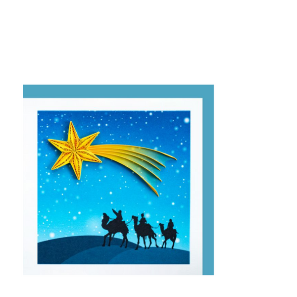 Quilling-Karte klein ''Bethlehem-Stern"