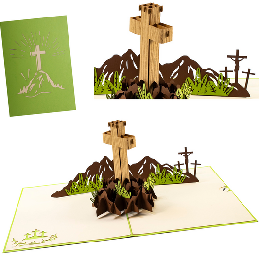 Pop Up Karte mit Kreuz