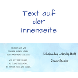 Lichtergruss blau 'Weihnachten - Mit Kerzli