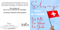 Verteilkarte "Schweiz-Freiheit  mit Fundament